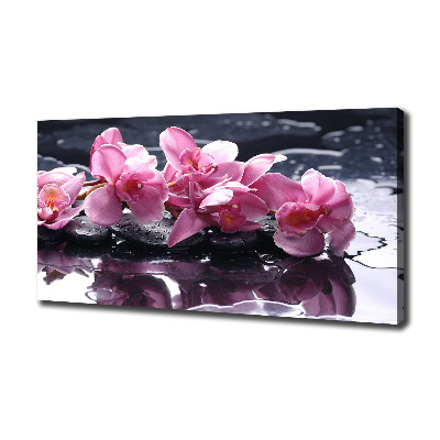 Canvas wall art Pink orchid