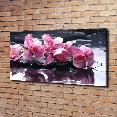 Canvas wall art Pink orchid