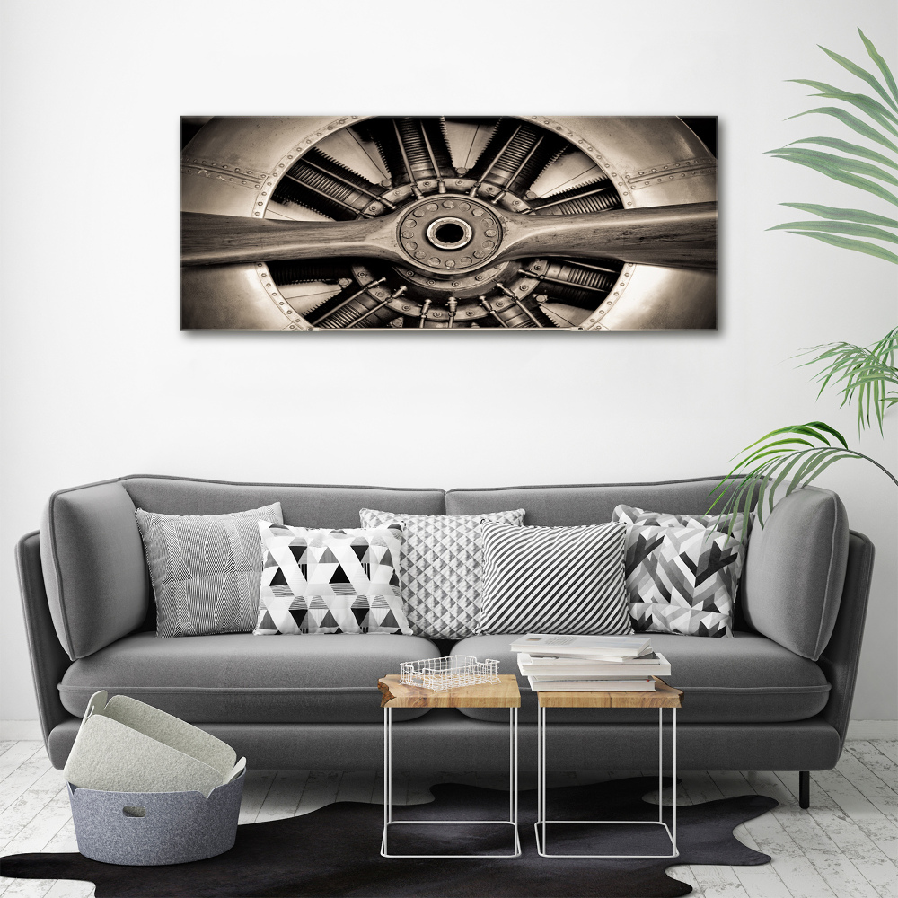 Canvas wall art Aircraft engine