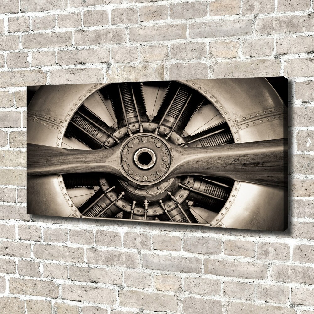 Canvas wall art Aircraft engine