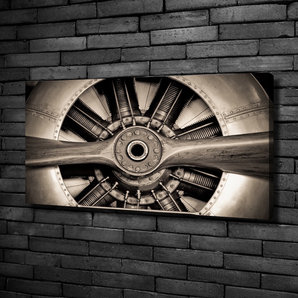 Canvas wall art Aircraft engine