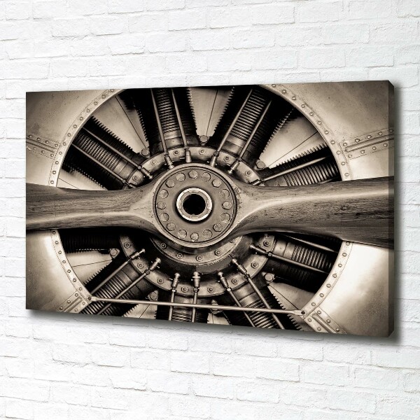 Canvas wall art Aircraft engine