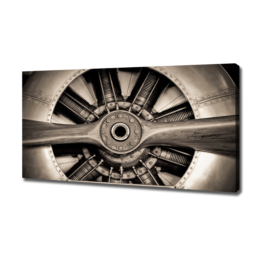 Canvas wall art Aircraft engine