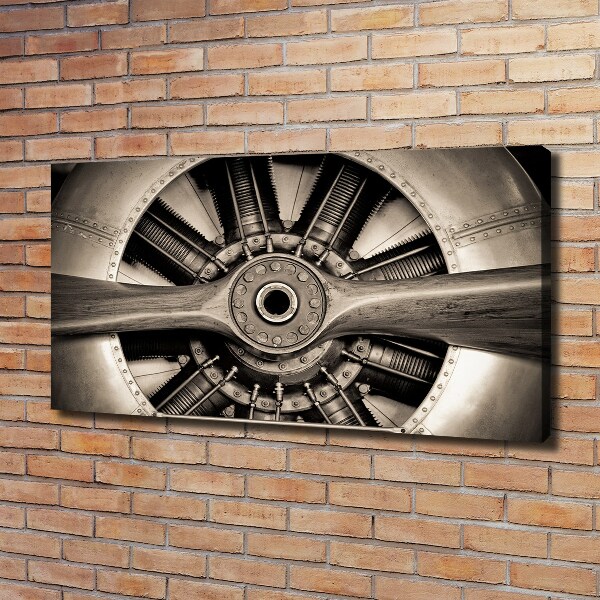 Canvas wall art Aircraft engine