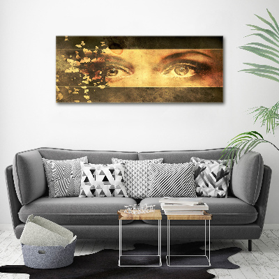 Canvas wall art Eyes and butterflies