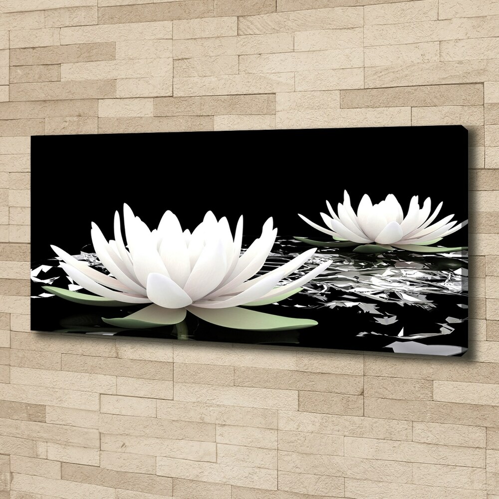 Canvas wall art Water lilies