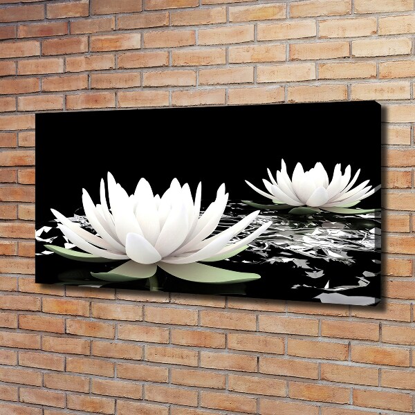 Canvas wall art Water lilies