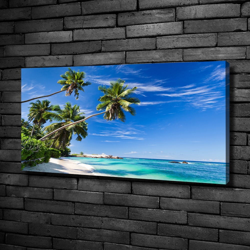 Canvas wall art Tropical beach