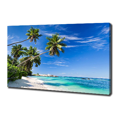 Canvas wall art Tropical beach