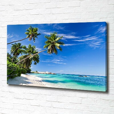 Canvas wall art Tropical beach