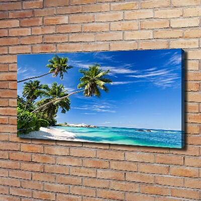 Canvas wall art Tropical beach