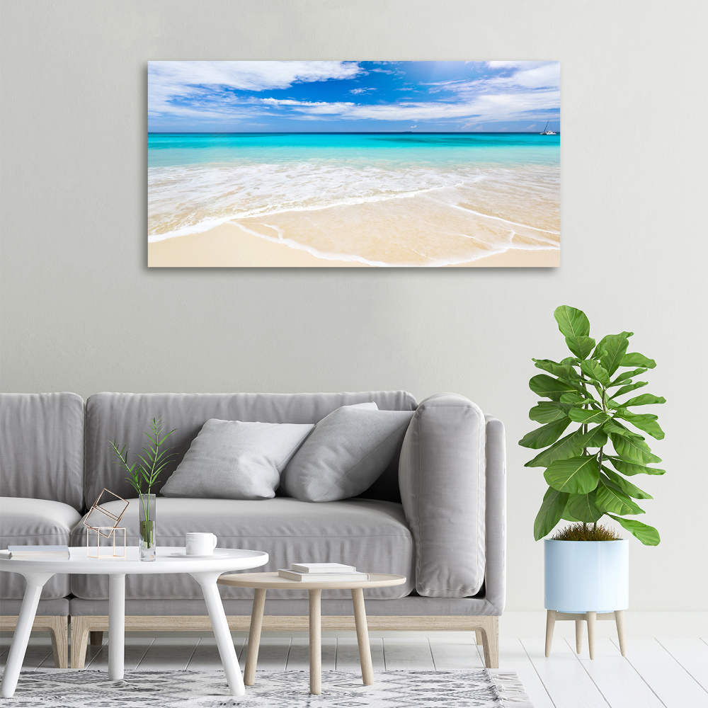 Canvas wall art Tropical beach