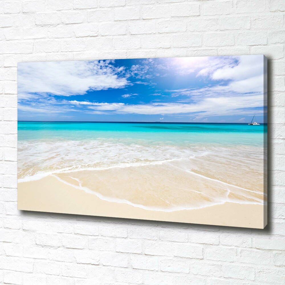 Canvas wall art Tropical beach