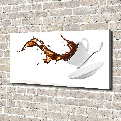 Canvas wall art Spilled coffee