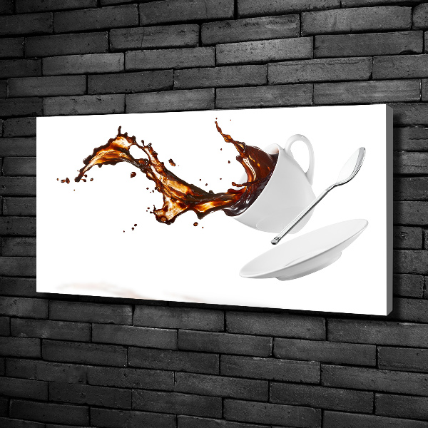 Canvas wall art Spilled coffee