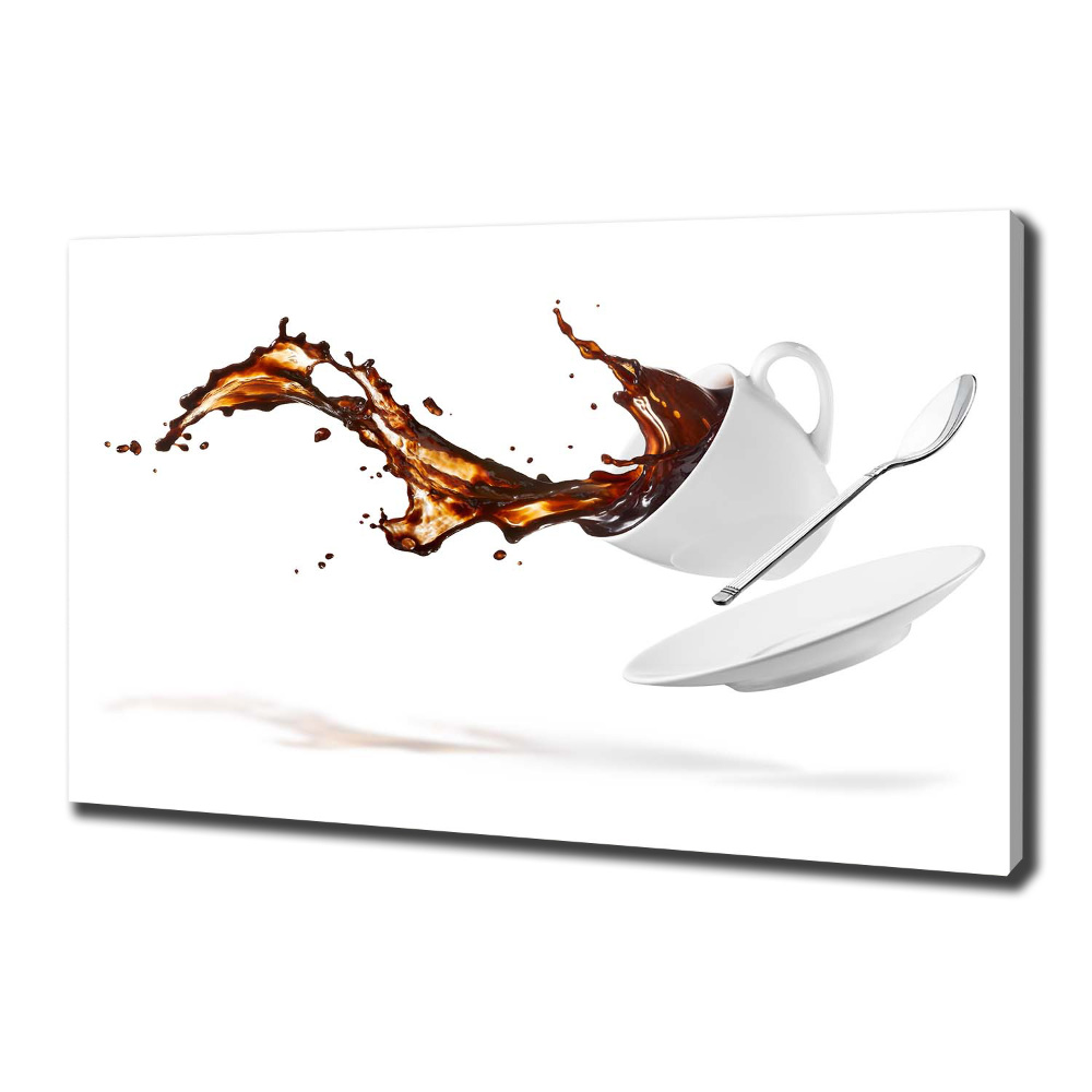 Canvas wall art Spilled coffee