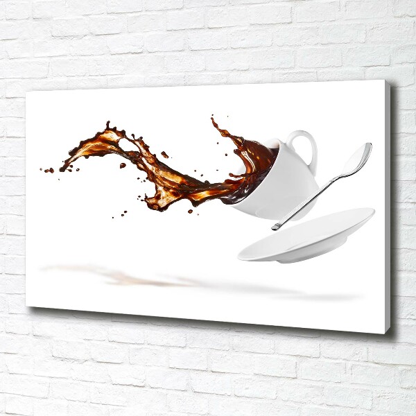 Canvas wall art Spilled coffee