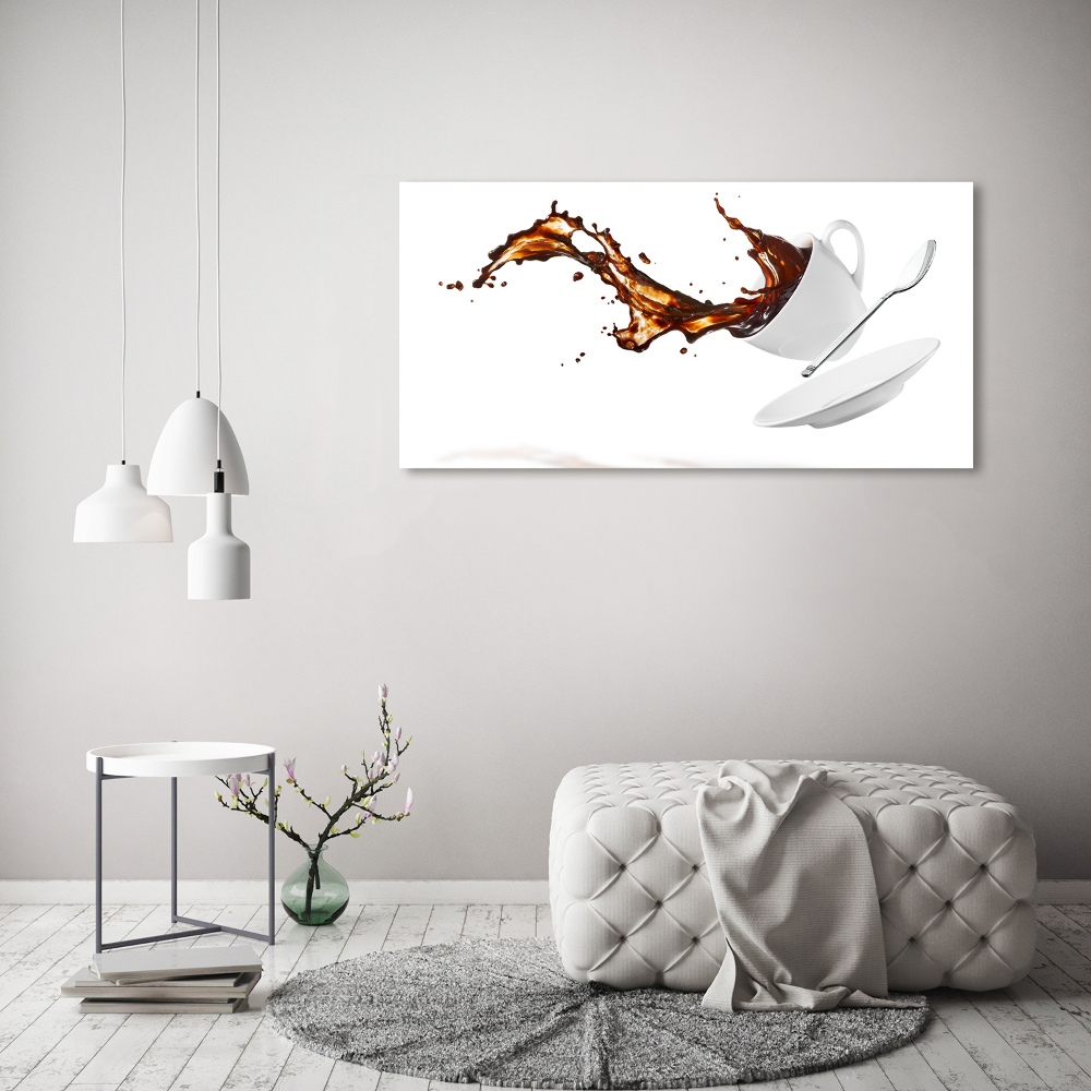 Canvas wall art Spilled coffee