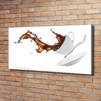 Canvas wall art Spilled coffee