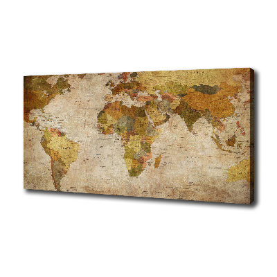 Canvas wall art Political map