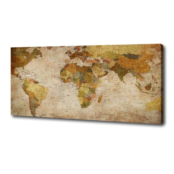 Canvas wall art Political map