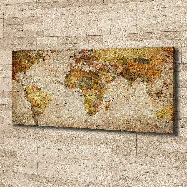 Canvas wall art Political map