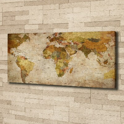 Canvas wall art Political map