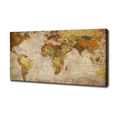 Canvas wall art Political map