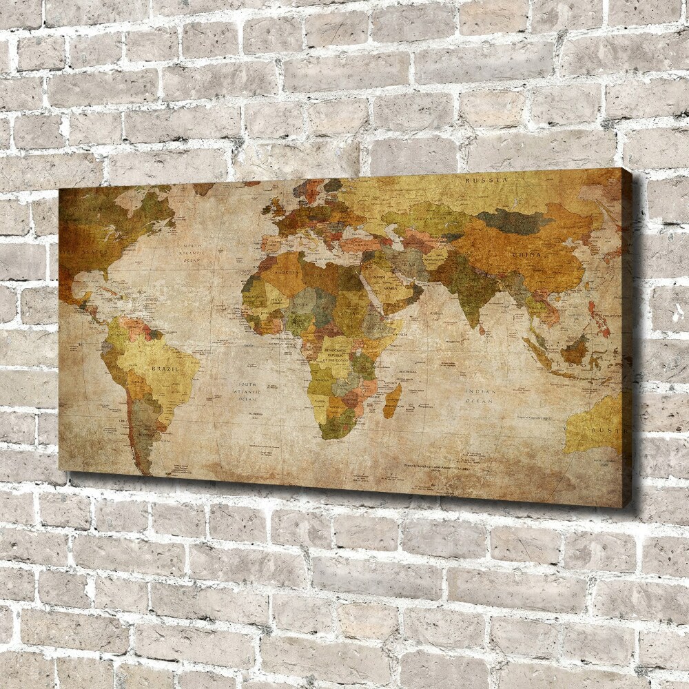 Canvas wall art Political map