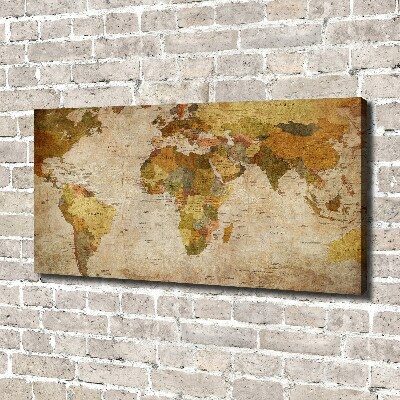 Canvas wall art Political map