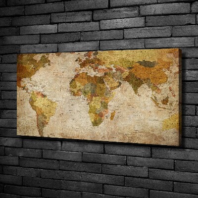 Canvas wall art Political map