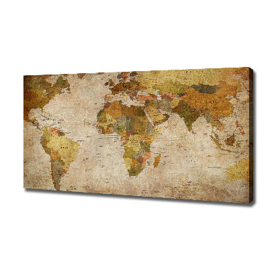 Canvas wall art Political map