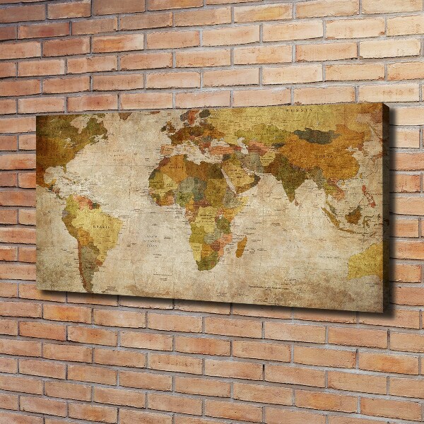 Canvas wall art Political map