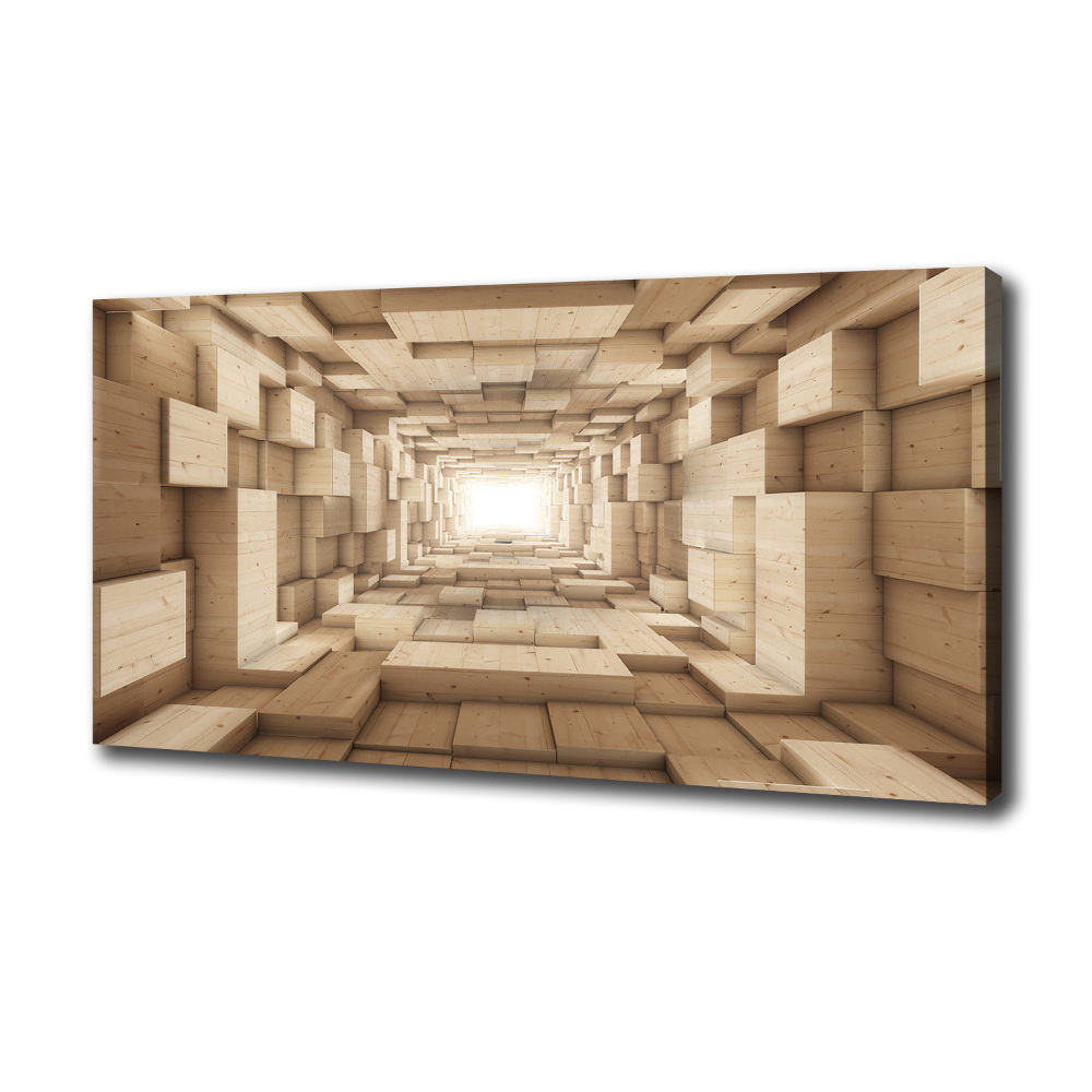 Canvas wall art Wooden tunnel