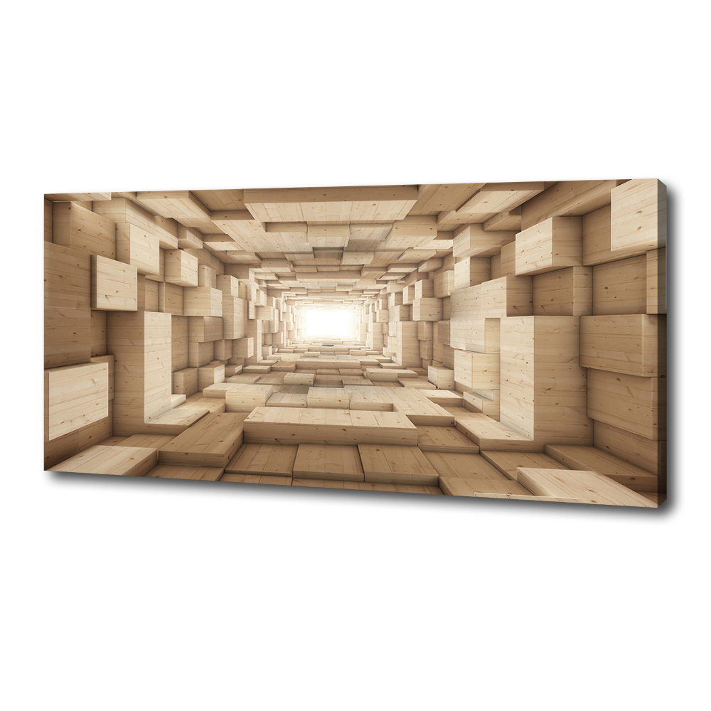 Canvas wall art Wooden tunnel