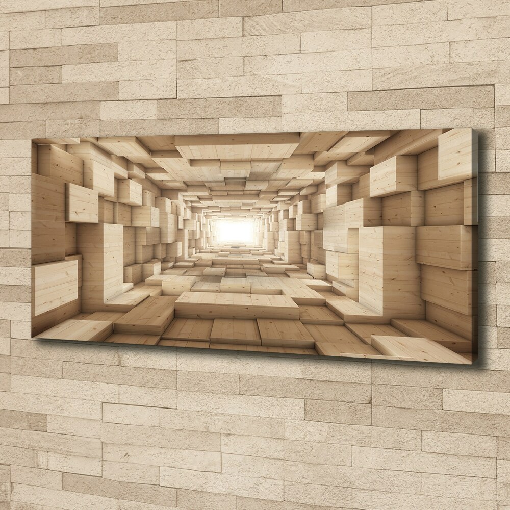 Canvas wall art Wooden tunnel