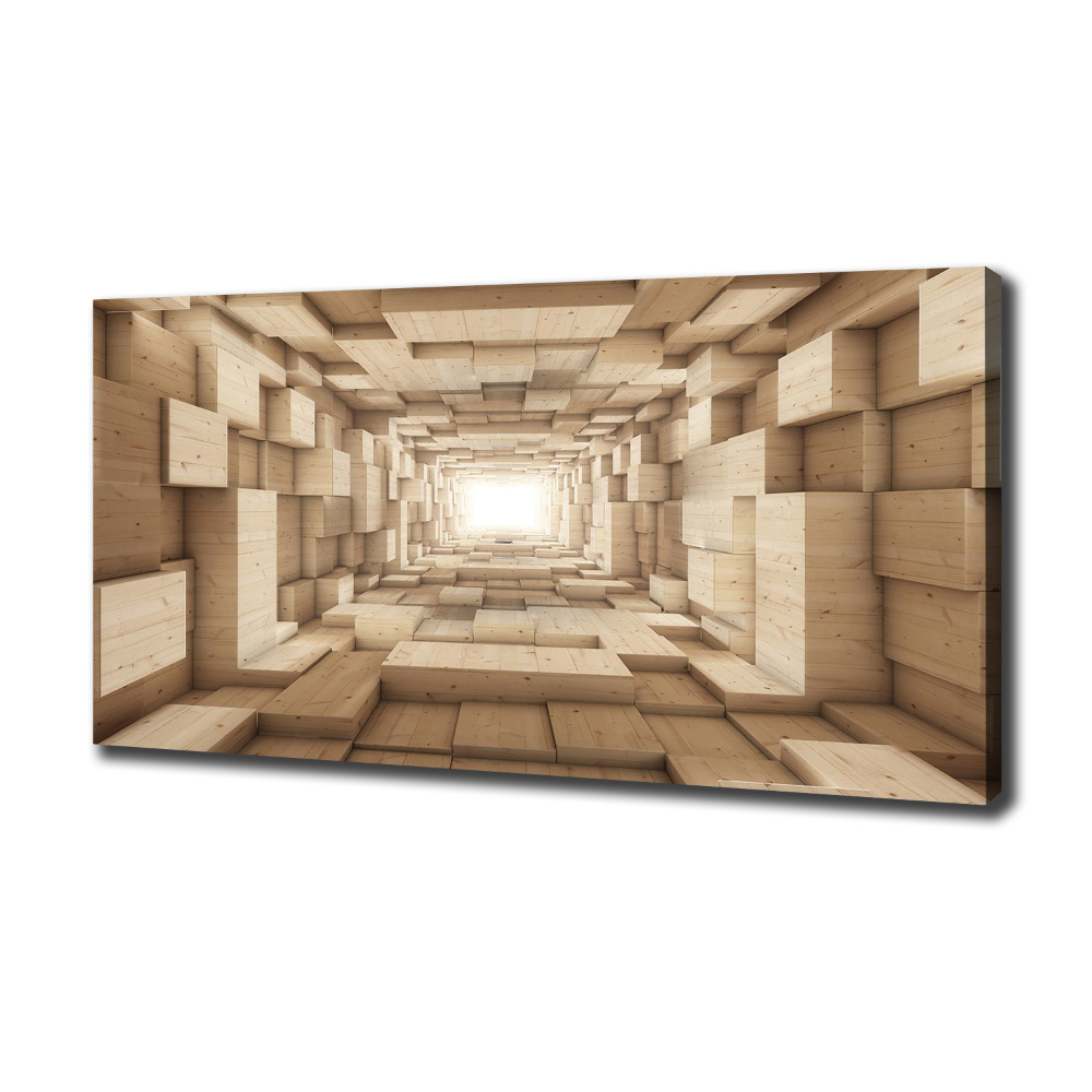 Canvas wall art Wooden tunnel