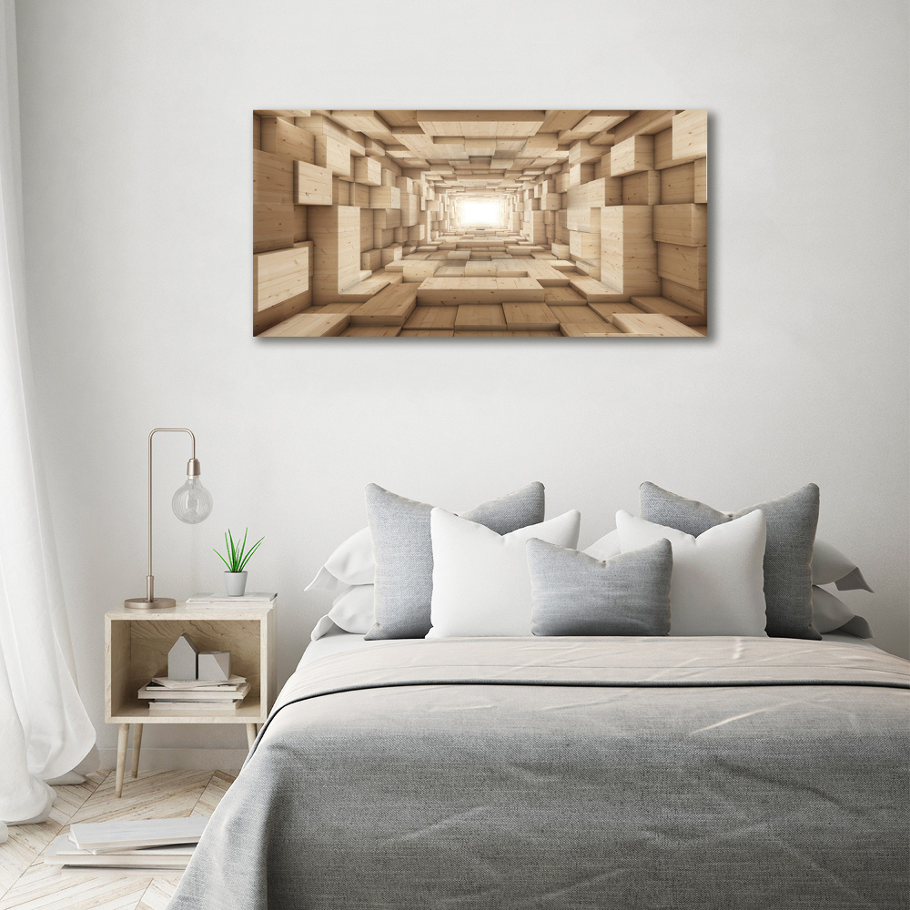 Canvas wall art Wooden tunnel