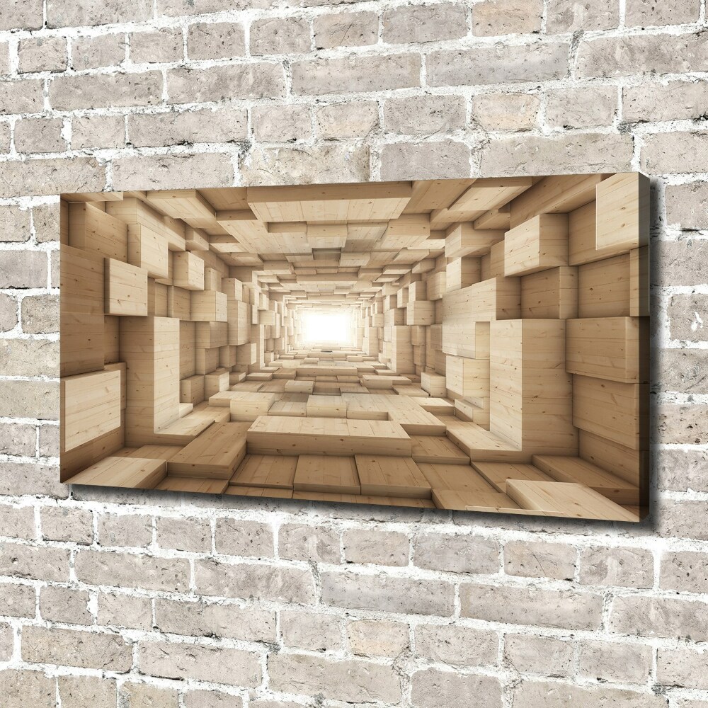 Canvas wall art Wooden tunnel