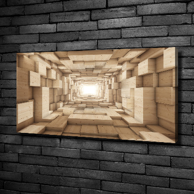 Canvas wall art Wooden tunnel