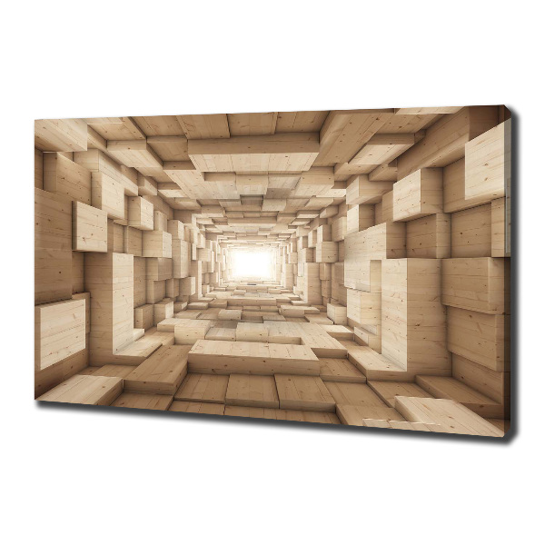 Canvas wall art Wooden tunnel