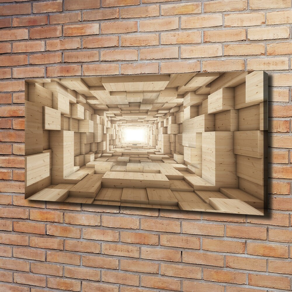 Canvas wall art Wooden tunnel