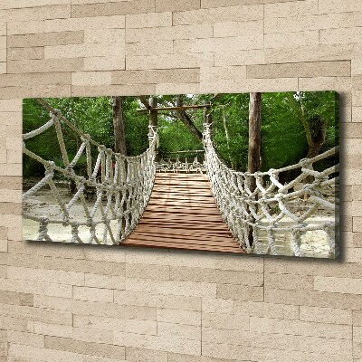 Canvas wall art Rope bridge