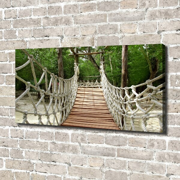 Canvas wall art Rope bridge