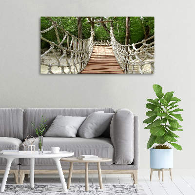 Canvas wall art Rope bridge