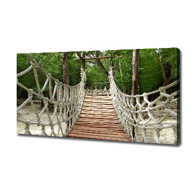 Canvas wall art Rope bridge