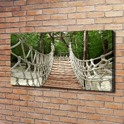 Canvas wall art Rope bridge