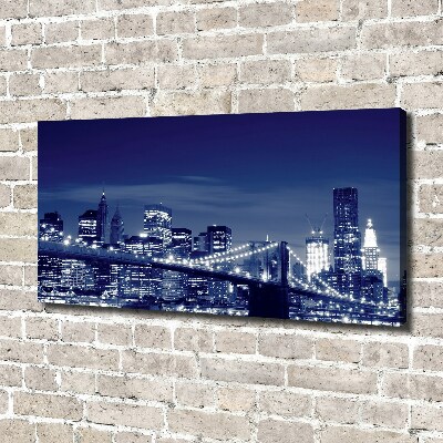 Canvas wall art New York at night