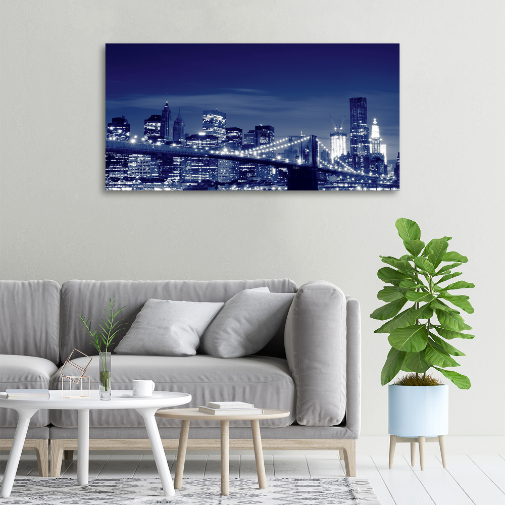 Canvas wall art New York at night