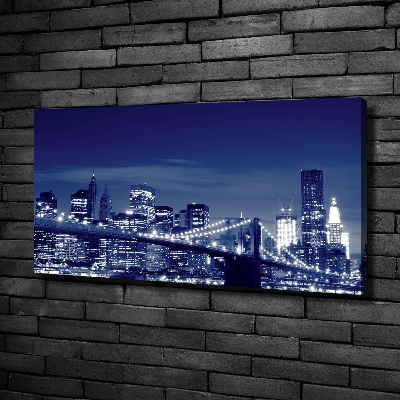 Canvas wall art New York at night